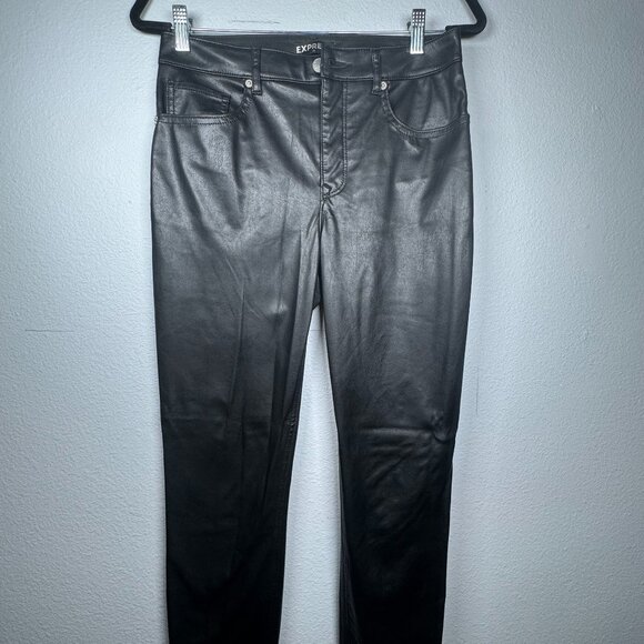 Express Faux Leather Ankle Pants – Size 4 - Picture 1 of 2